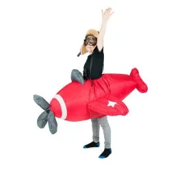 Kids Inflatable Plane Costume -bodysocks Shop PLANEKIDS3