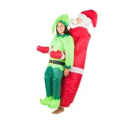 Inflatable Santa & Elf Costume -bodysocks Shop Santaelf4