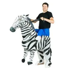 Inflatable Zebra Costume -bodysocks Shop fancy dress inflatable zebra costume 3