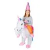 Kids Inflatable Unicorn Costume -bodysocks Shop fancy dress kids inflatable unicorn costume 1